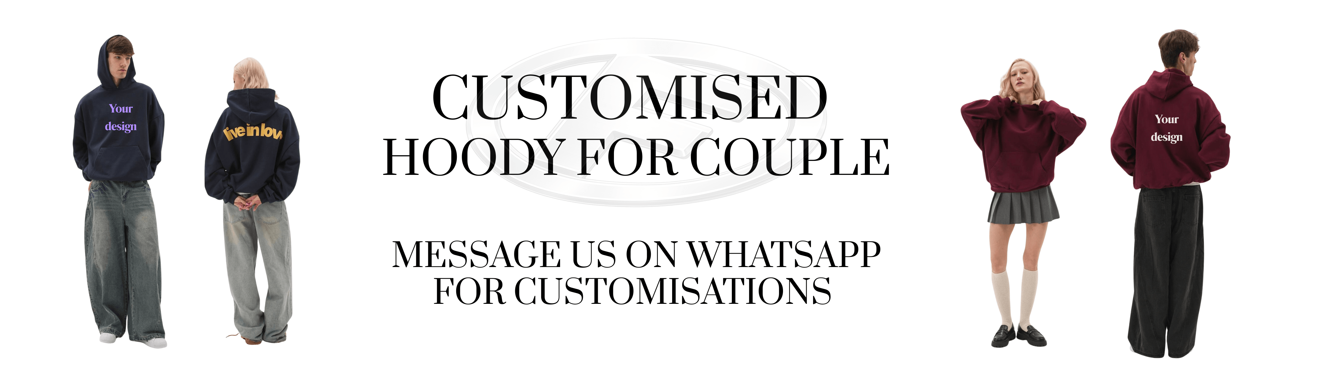 customized hoodies for couples with personalized style and designs