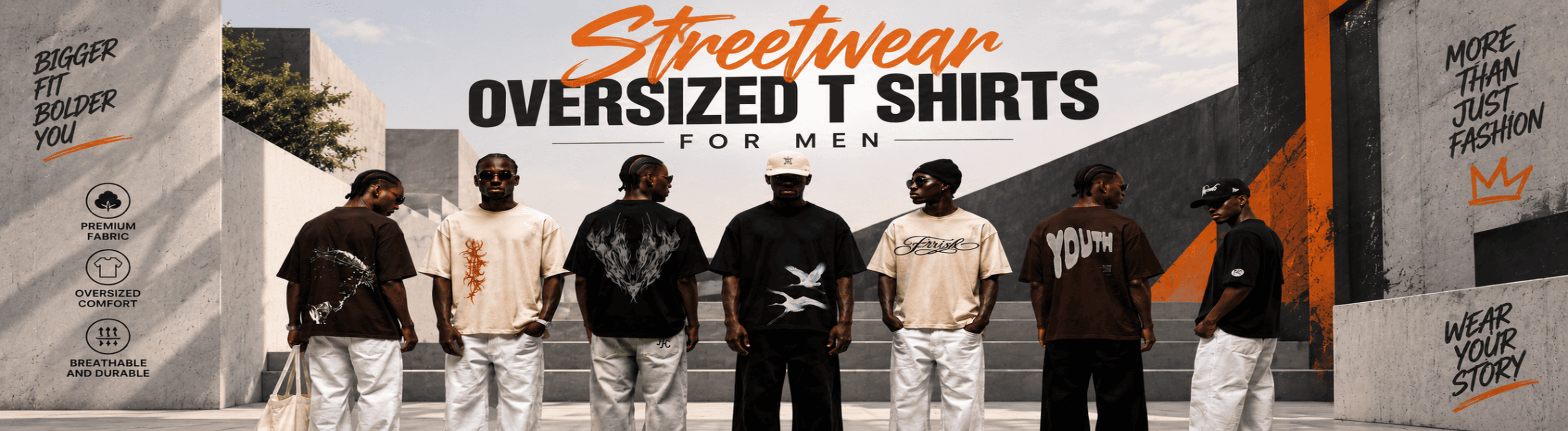 Men's street style oversized t shirt – Streetwear t shirts collection for men