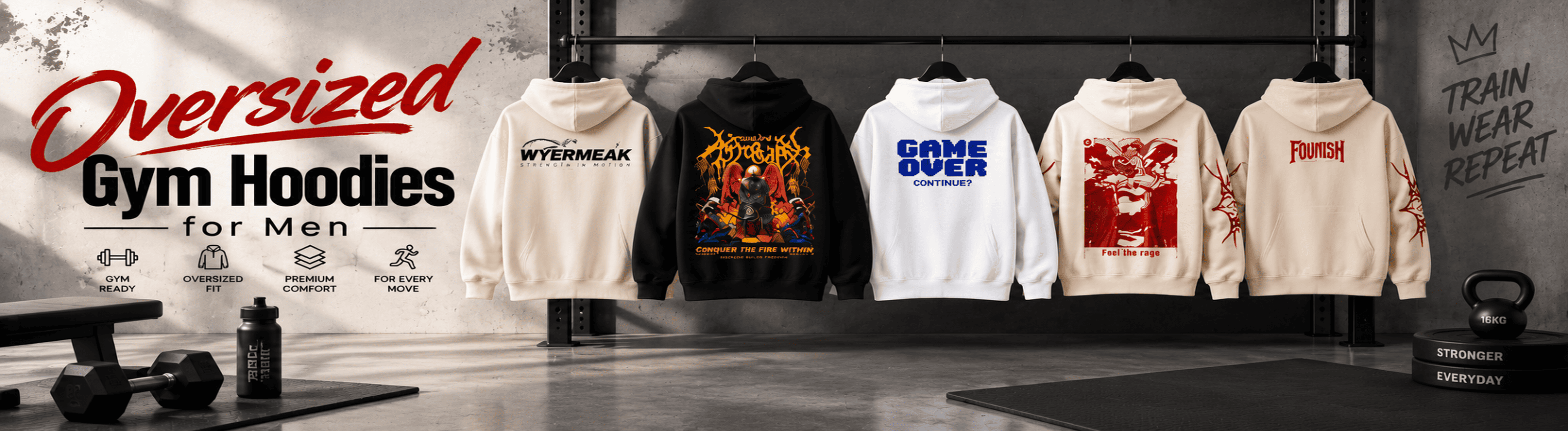 gym hoodies for men – best men's workout hoodies with oversized fit